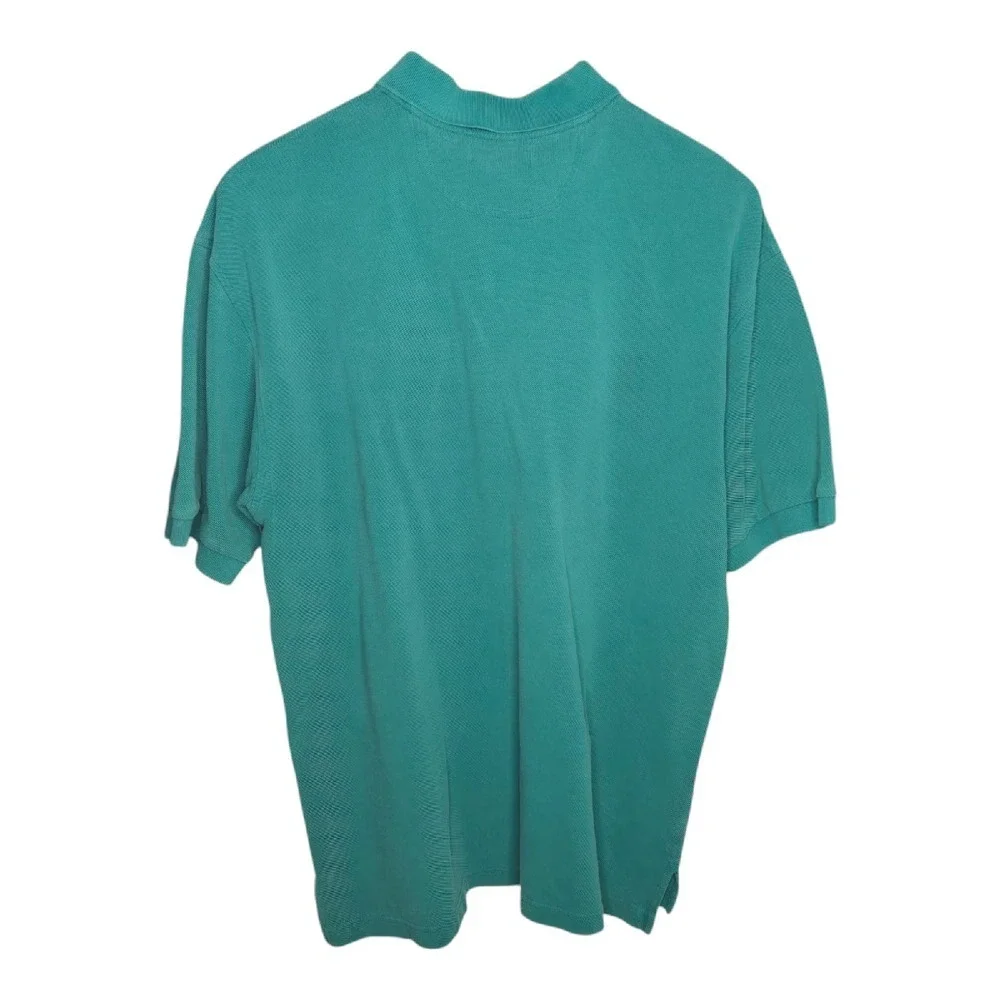 Vintage IZOD Polo Shirt Mens Short Sleeve Golf‎ Casual Green Crest Logo Size L?